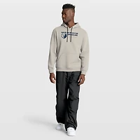 Men's Fanatics Off White Memphis Grizzlies Crossover Collection Blocked Shot Premium Pullover Hoodie