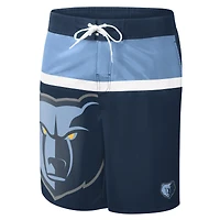 Maillot de bain pour homme G-III Sports by Carl Banks Navy Memphis Grizzlies Sea Wind