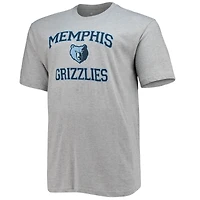 Men's Heathered Gray Memphis Grizzlies Big & Tall Heart Soul T-Shirt