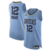 Maillot de joueur authentique Jordan Brand Ja Morant bleu clair Memphis Grizzlies pour hommes - Édition Statement