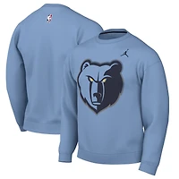 Men's Jordan Brand Light Blue Memphis Grizzlies Statement Edition Sweatshirt