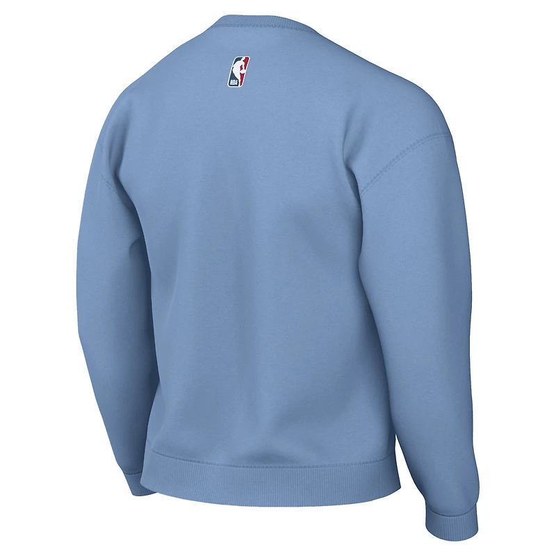 Men's Jordan Brand Light Blue Memphis Grizzlies Statement Edition Sweatshirt