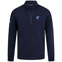 Pull à glissière quart de tour Accolade Cushion bleu marine pour homme Levelwear, Memphis Grizzlies