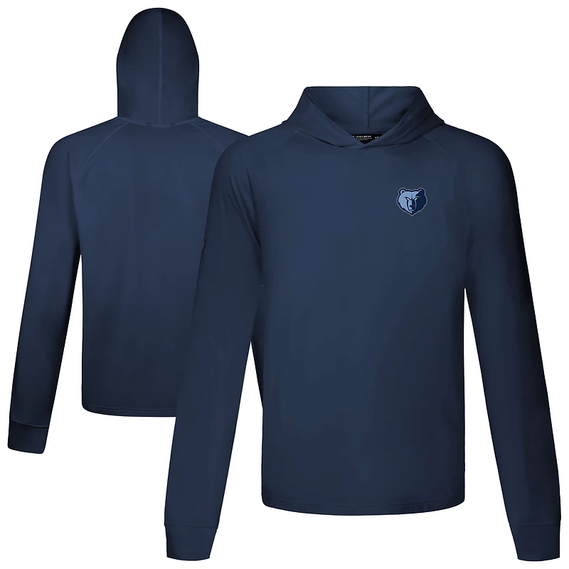 Men's Levelwear Navy Memphis Grizzlies Dimension R Pullover Hoodie