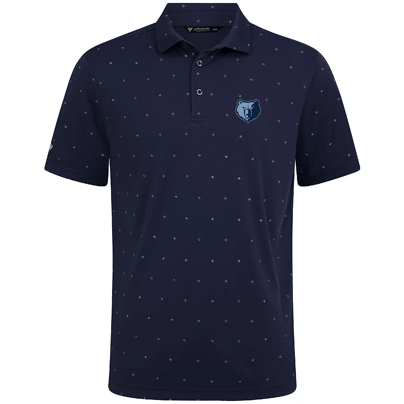 Polo Vision bleu marine pour homme des Memphis Grizzlies de Levelwear