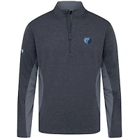 Haut à fermeture éclair quart de tour gaufré 2.0 bleu marine Memphis Grizzlies pour homme