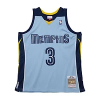 Maillot Swingman Mitchell & Ness Allen Iverson Memphis Grizzlies 2009/10 Hardwood Classics bleu clair pour hommes