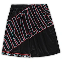 Short noir Mitchell & Ness Memphis Grizzlies Big Tall Hardwood Classics Face 2.0 pour hommes