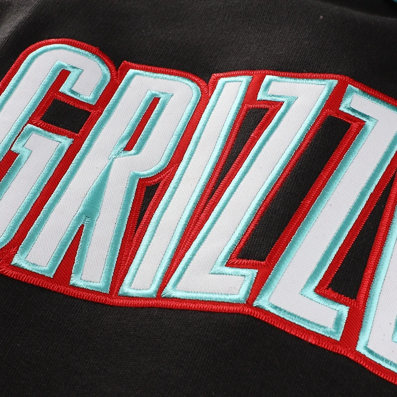 Men's Mitchell & Ness Black Memphis Grizzlies Hardwood Classics Big Tall Hoodie