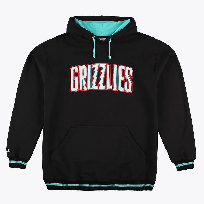 Men's Mitchell & Ness Black Memphis Grizzlies Hardwood Classics Big Tall Hoodie
