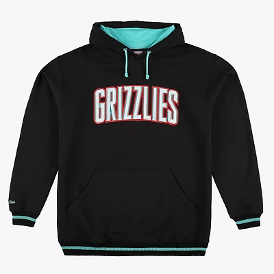 Men's Mitchell & Ness Black Memphis Grizzlies Hardwood Classics Big Tall Hoodie
