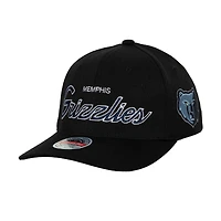 Casquette pour homme Mitchell & Ness Black Memphis Grizzlies MVP Team Script 2.0 Stretch Snapback
