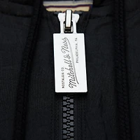 Men's Mitchell & Ness Black Memphis Grizzlies Playmaker Full-Zip Hooded Windbreaker Jacket