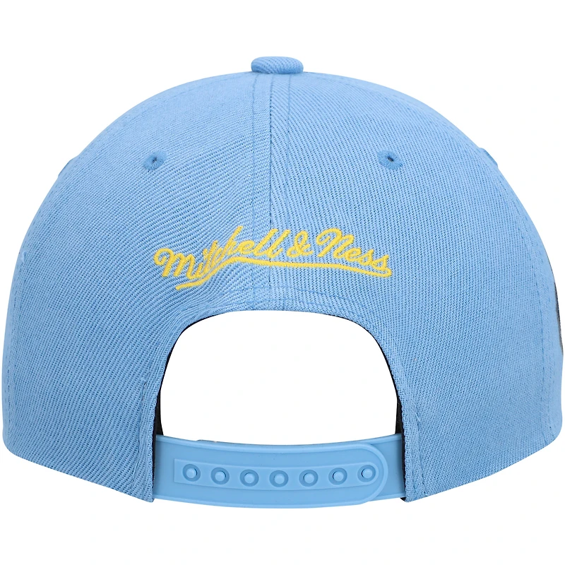 Men's Mitchell & Ness Light Blue Memphis Grizzlies Side Core 2.0 Snapback Hat