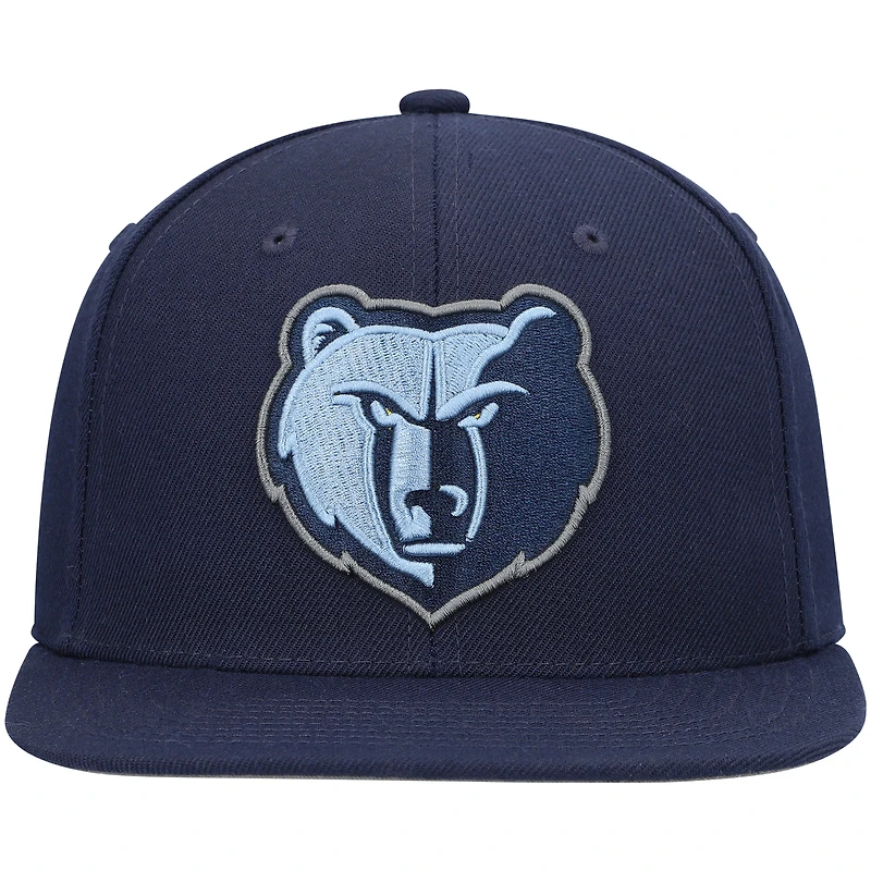 Men's Mitchell & Ness Navy Memphis Grizzlies Ground 2.0 Snapback Hat