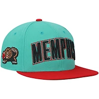 Casquette Snapback Memphis Grizzlies Hardwood Classics bleu sarcelle Mitchell & Ness pour homme