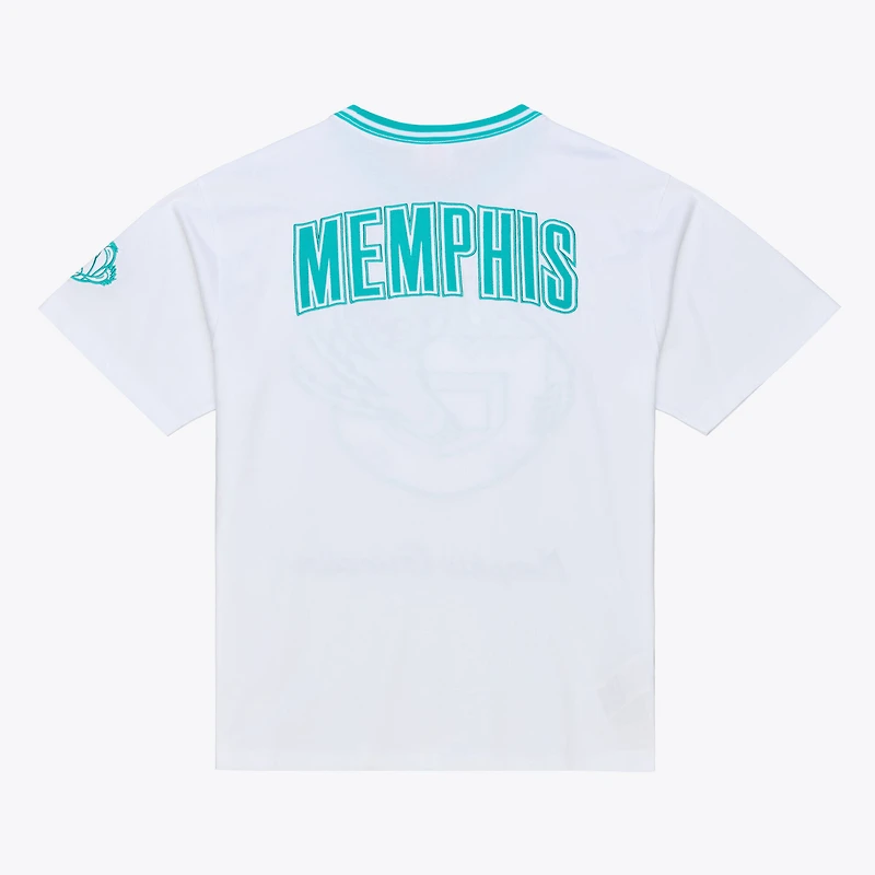 T-shirt Mitchell & Ness blanc Memphis Grizzlies Arctic pour homme