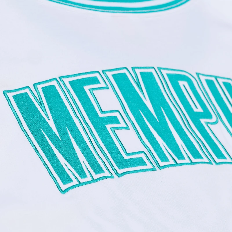 T-shirt Mitchell & Ness blanc Memphis Grizzlies Arctic pour homme