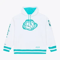 Men's Mitchell & Ness White Memphis Grizzlies Artic Fleece Hoodie