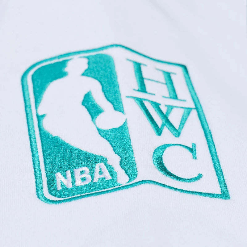 Sweat à capuche en polaire arctique Mitchell & Ness blanc Memphis Grizzlies pour homme
