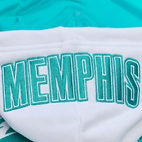 Sweat à capuche en polaire arctique Mitchell & Ness blanc Memphis Grizzlies pour homme