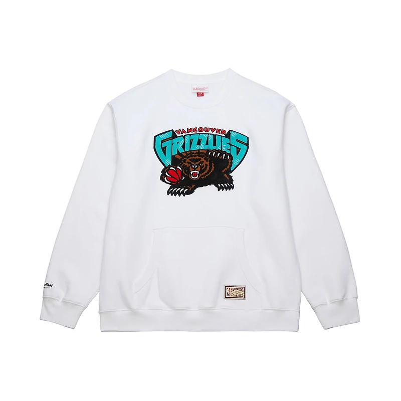 Sweat-shirt à capuche blanc Memphis Grizzlies Nights de Mitchell & Ness pour homme