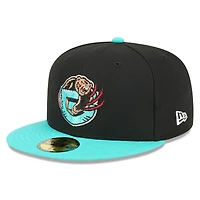 Men's New Era Black/Turquoise Memphis Grizzlies 2025/26 Classic Edition Jersey Hook 59FIFTY Fitted Hat
