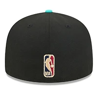 Casquette ajustée New Era 59FIFTY pour homme, noire et turquoise, Memphis Grizzlies, édition classique 2025/26