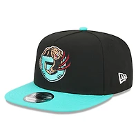 Casquette snapback New Era 9FIFTY pour homme, noire et turquoise, Memphis Grizzlies, édition classique 2025/26.
