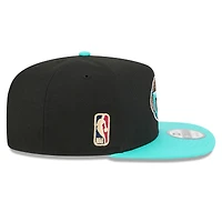 Men's New Era Black/Turquoise Memphis Grizzlies 2025/26 Classic Edition Jersey Hook A-Frame 9FIFTY Snapback Hat