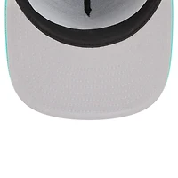 Casquette snapback New Era 9FIFTY pour homme, noire et turquoise, Memphis Grizzlies, édition classique 2025/26.