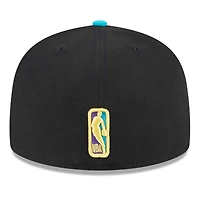 Men's New Era Black/Turquoise Memphis Grizzlies Arcade Scheme 59FIFTY Fitted Hat