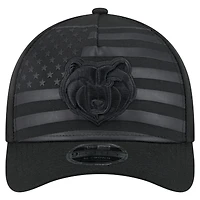 Men's New Era  Black Memphis Grizzlies Game Day Flag A-Frame 9FORTY Adjustable Hat
