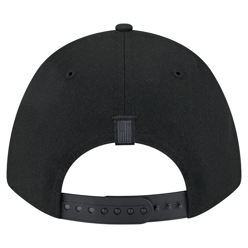 Men's New Era  Black Memphis Grizzlies Game Day Flag A-Frame 9FORTY Adjustable Hat