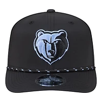 Men's New Era Black Memphis Grizzlies Sport Rope Vented Stretch-Snap 9SEVENTY Hat