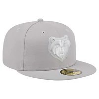 Men's New Era Gray Memphis Grizzlies Color Pack 59FIFTY Fitted Hat