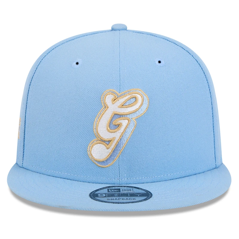 Casquette snapback alternative 9FIFTY Memphis Grizzlies 2024/25 City Edition New Era bleu clair pour homme
