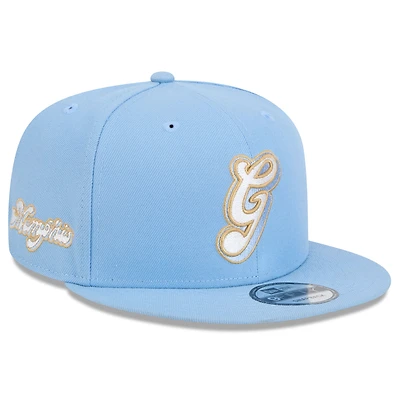 Casquette snapback alternative 9FIFTY Memphis Grizzlies 2024/25 City Edition New Era bleu clair pour homme
