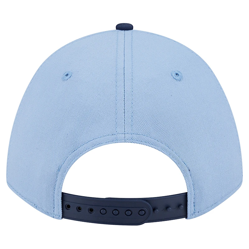 Casquette ajustable New Era bleu clair Memphis Grizzlies Bold Arch COOLERA 9FORTY A-Frame M-Crown pour homme