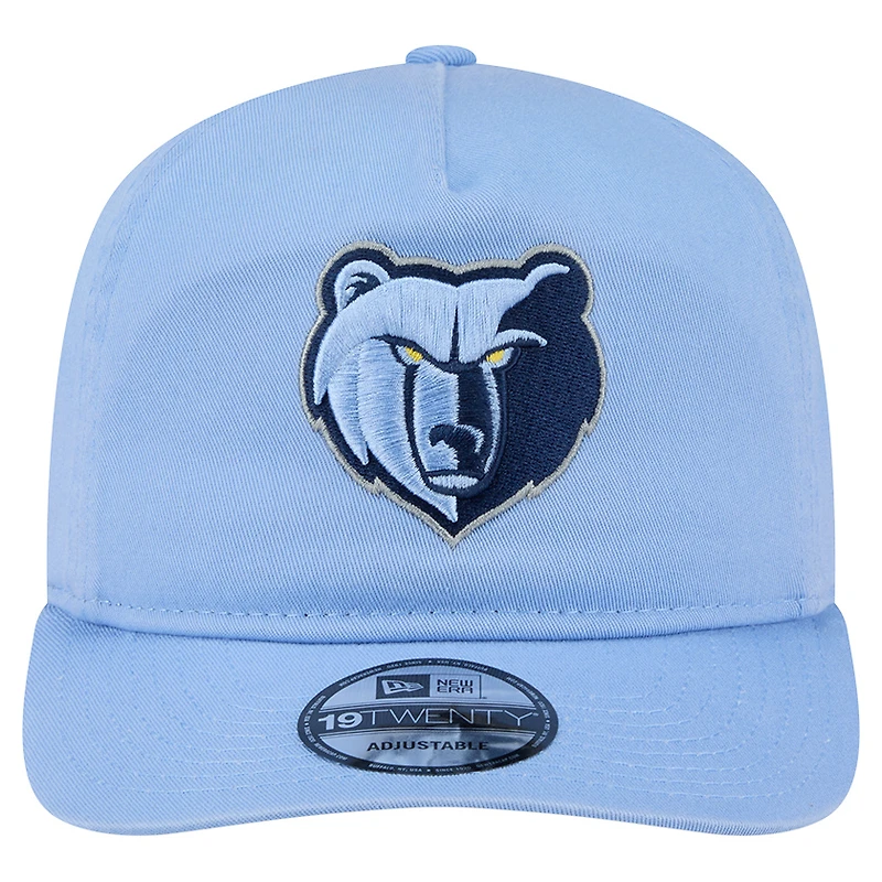Casquette ajustable New Era Memphis Grizzlies 19TWENTY en coton bleu clair pour homme