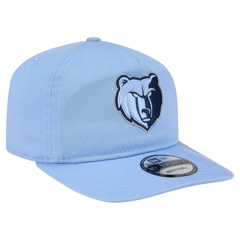 Casquette ajustable New Era Memphis Grizzlies 19TWENTY en coton bleu clair pour homme