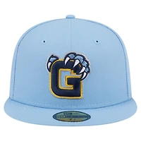 Casquette ajustée New Era Deceptor 59FIFTY bleu clair pour homme des Memphis Grizzlies