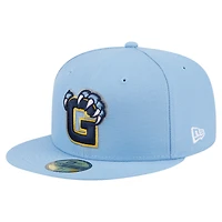 Casquette ajustée New Era Deceptor 59FIFTY bleu clair pour homme des Memphis Grizzlies