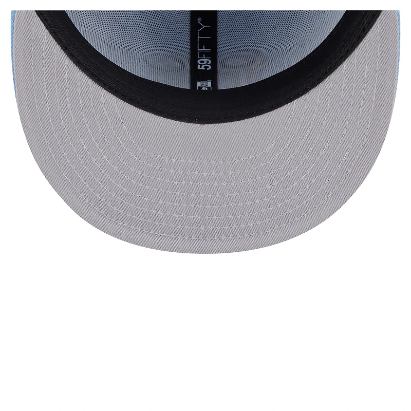 Casquette ajustée New Era Deceptor 59FIFTY bleu clair pour homme des Memphis Grizzlies