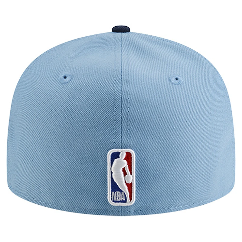 Men's New Era  Light Blue Memphis Grizzlies Statement Edition Jersey Hook 59Fifty Fitted Hat
