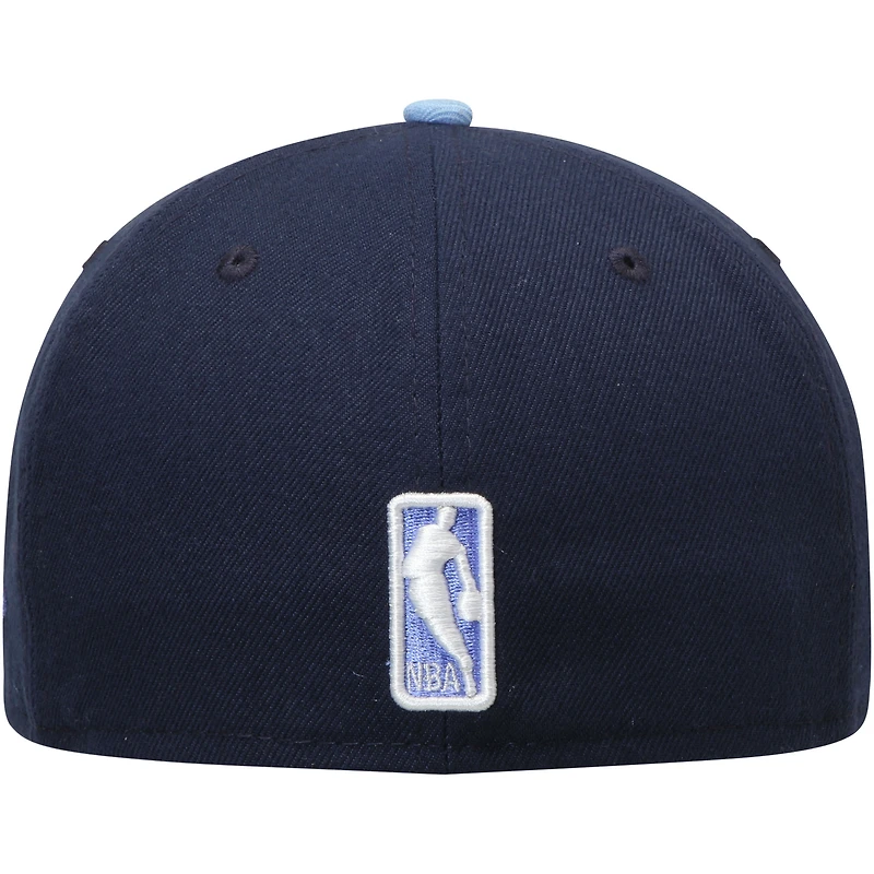 Casquette ajustée New Era pour homme bleu marine/bleu clair Memphis Grizzlies couleur 2Tone 59FIFTY