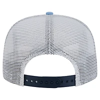 Casquette snapback Memphis Grizzlies Throwback Dye pour homme New Era bleu marine/bleu clair