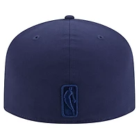 Men's New Era  Navy Memphis Grizzlies Colorpack A-Frame Pinch Front 59FIFTY Fitted Hat