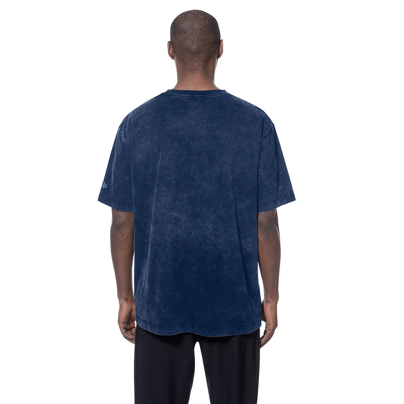 Men's New Era Navy Memphis Grizzlies Oversized Throwback Collection Mineral Wash T-Shirt