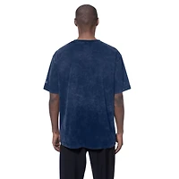 Men's New Era  Navy Memphis Grizzlies Oversized Throwback Collection Mineral Wash T-Shirt